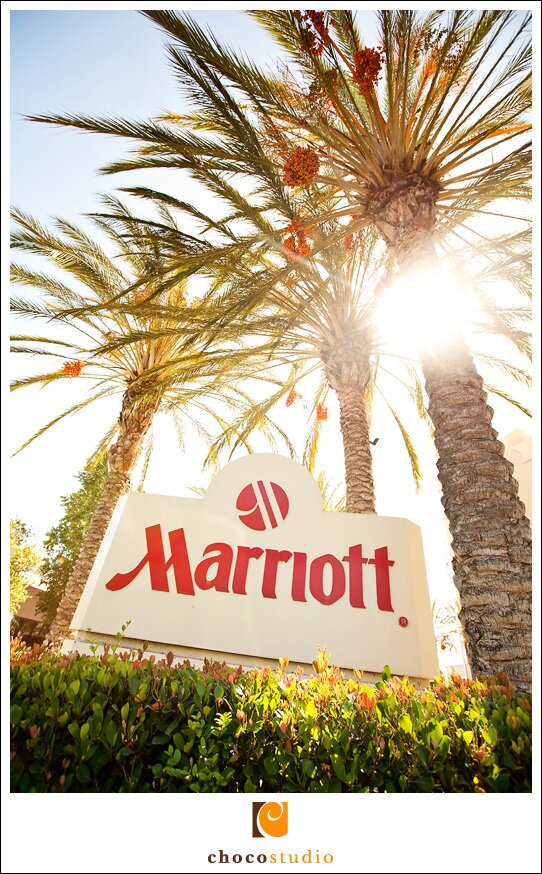 Marriott hotel in Fremont on Wedding Day