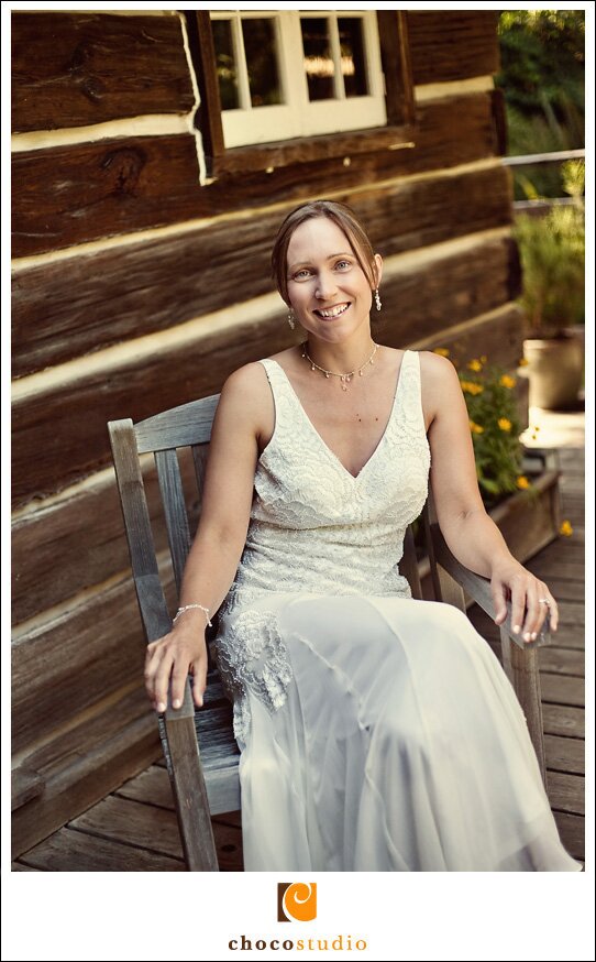 Photo of Bride on wedding day in Woodside