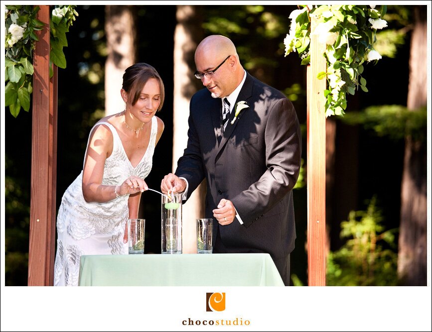 Candle ceremony wedding photo