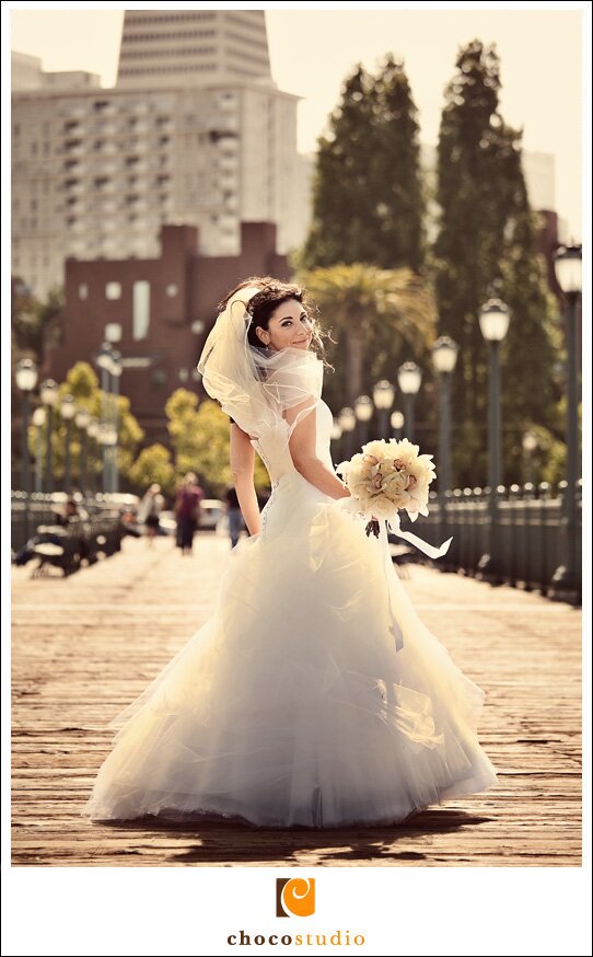 Bride on a Pier