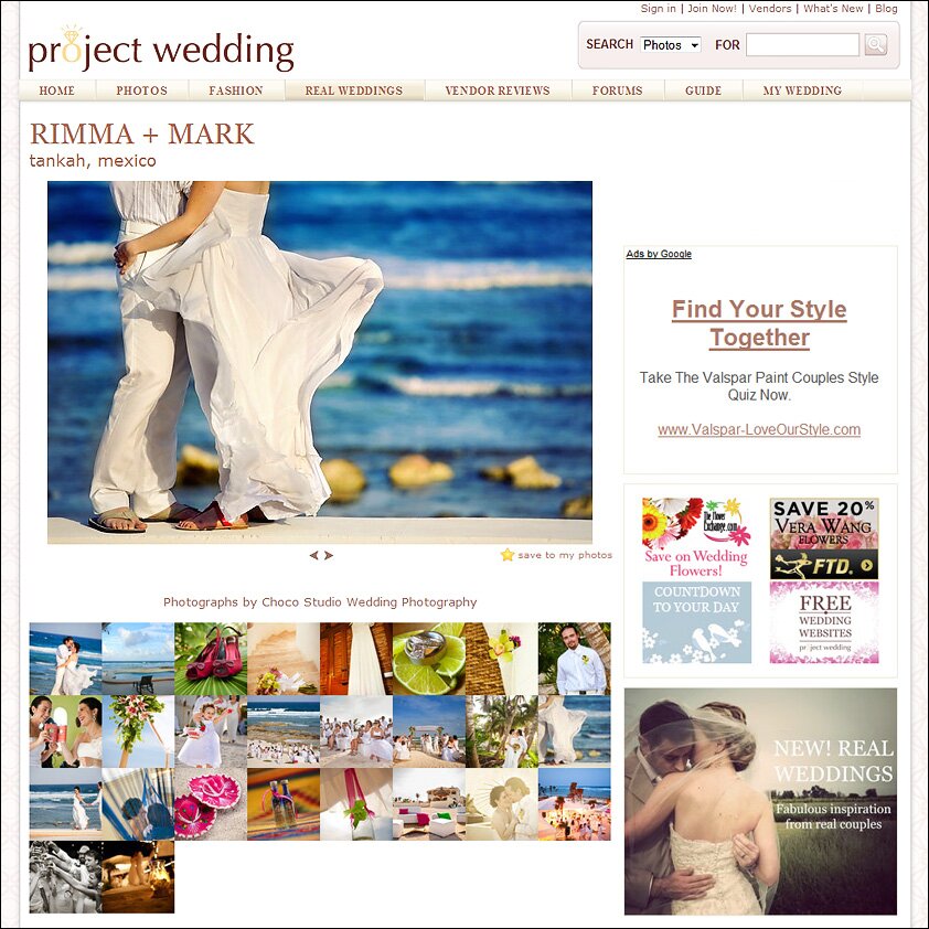 Real Wedding of the Week on Project Wedding