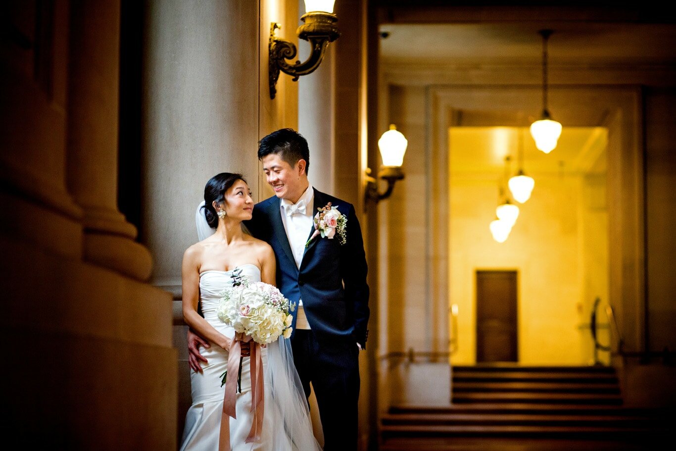 Fourth Floor Balcony Wedding at SF City Hall