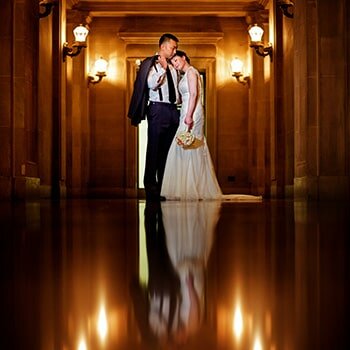 City Hall Wedding Portrait